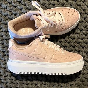 Nike Women's Blush Pink Platform Sneakers